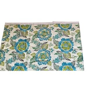 Waverly multi floral fabric for crafting 29x60” turquoise,blue yellow ,green